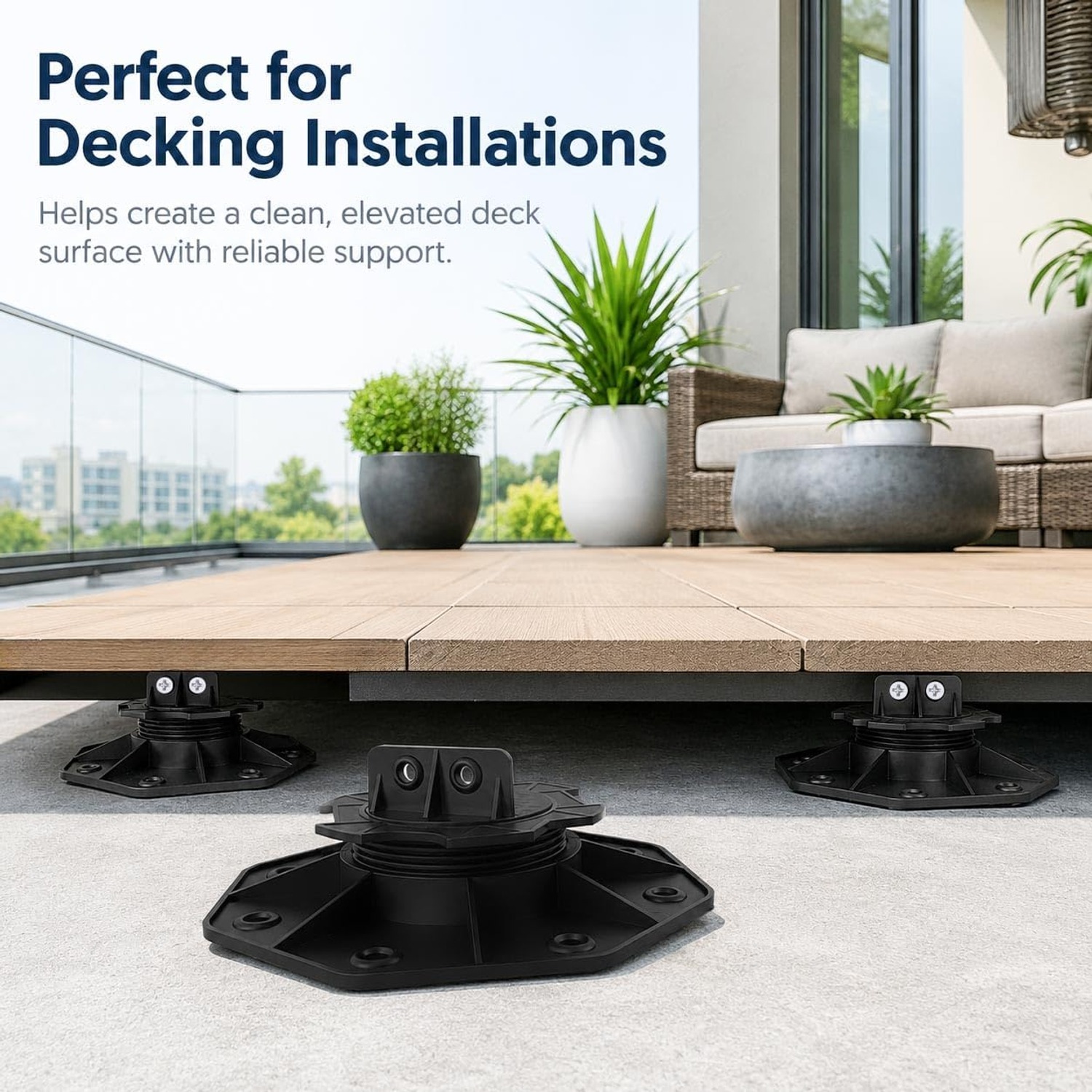 Adjustable Deck Pedestals 18-30mm (10 Pack)